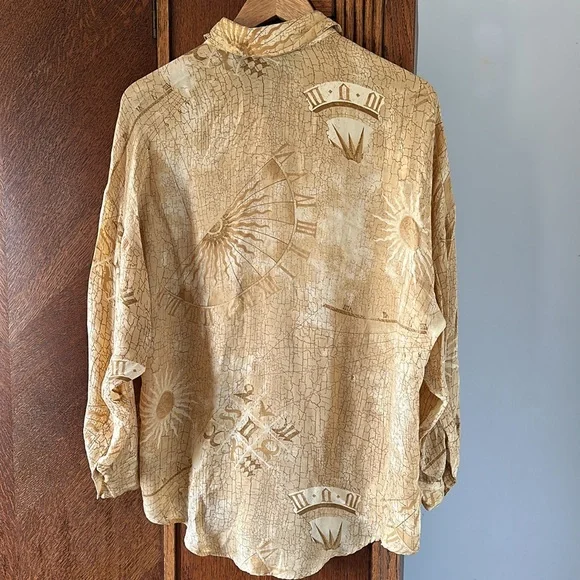 ELLEN TRACY & LINDA ALLARD SILK BLOUSE SIZE 6 - Picture 3 of 4